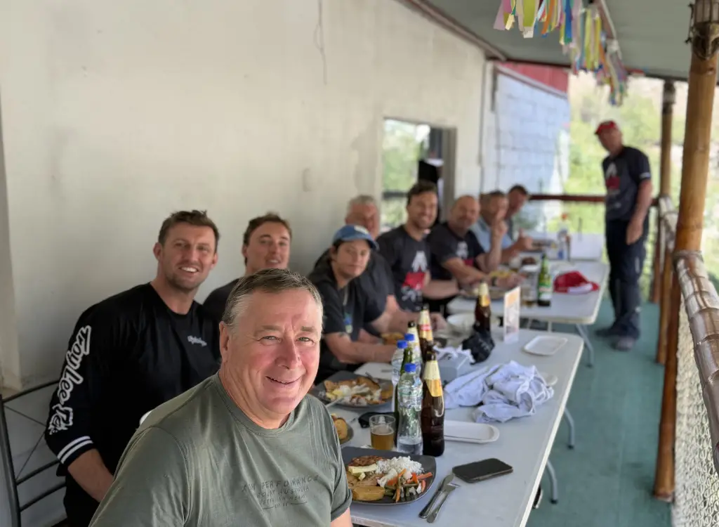 Lunch abancay peru motorcycle adventure