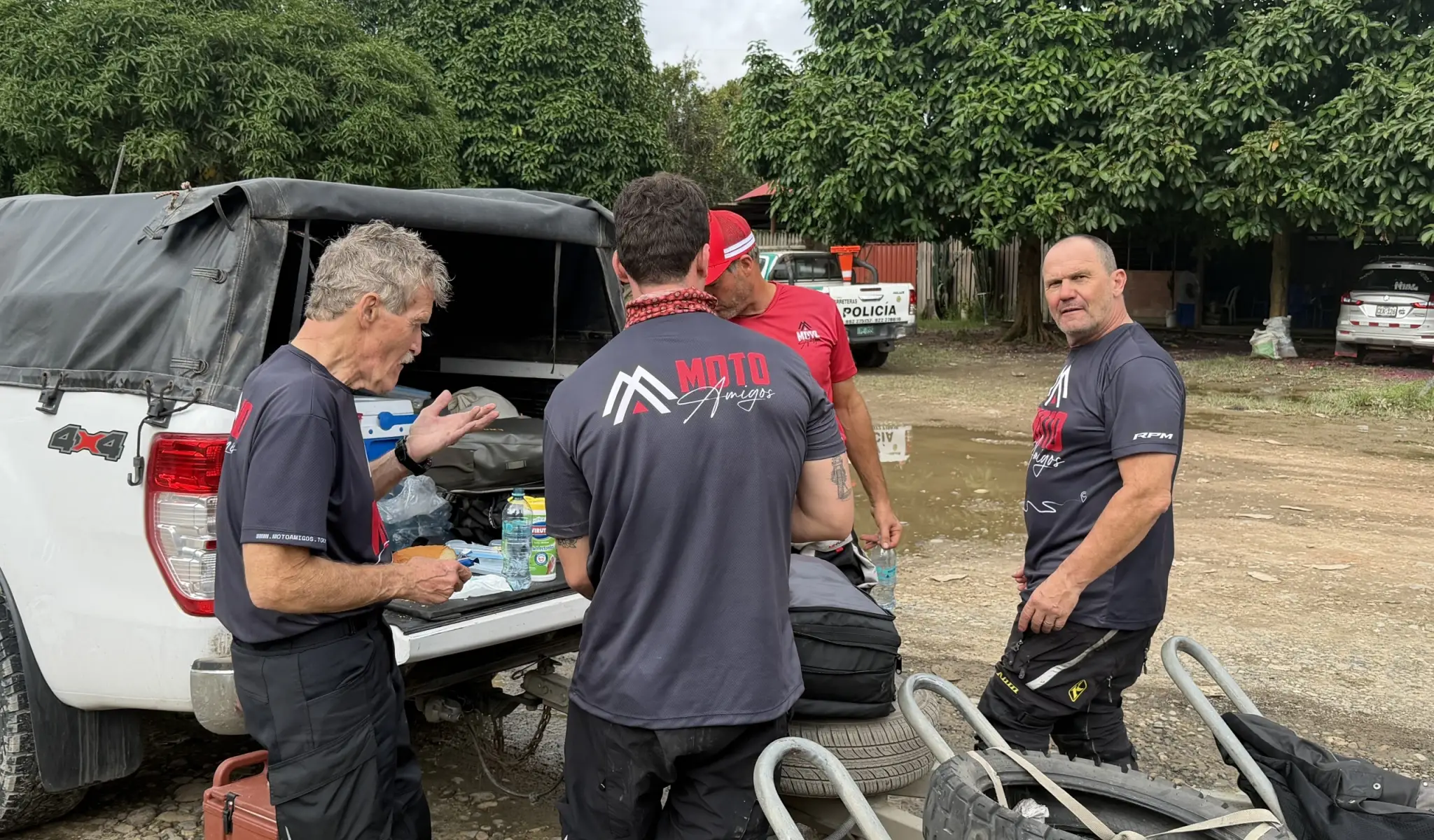 Snack break puerto maldonado motorcycle adventure