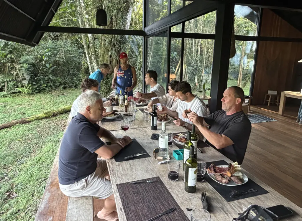 Dinner beer wine quince mil peru